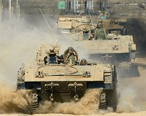 Israeli tanks kick enter Gaza.
