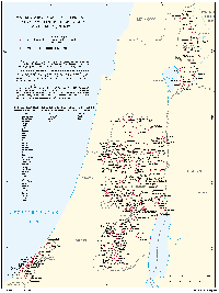 Map showing the many Israeli settlements that have been built on the Palestinian West Bank and Gaza Strip and in the Syrian Golan Heights.
