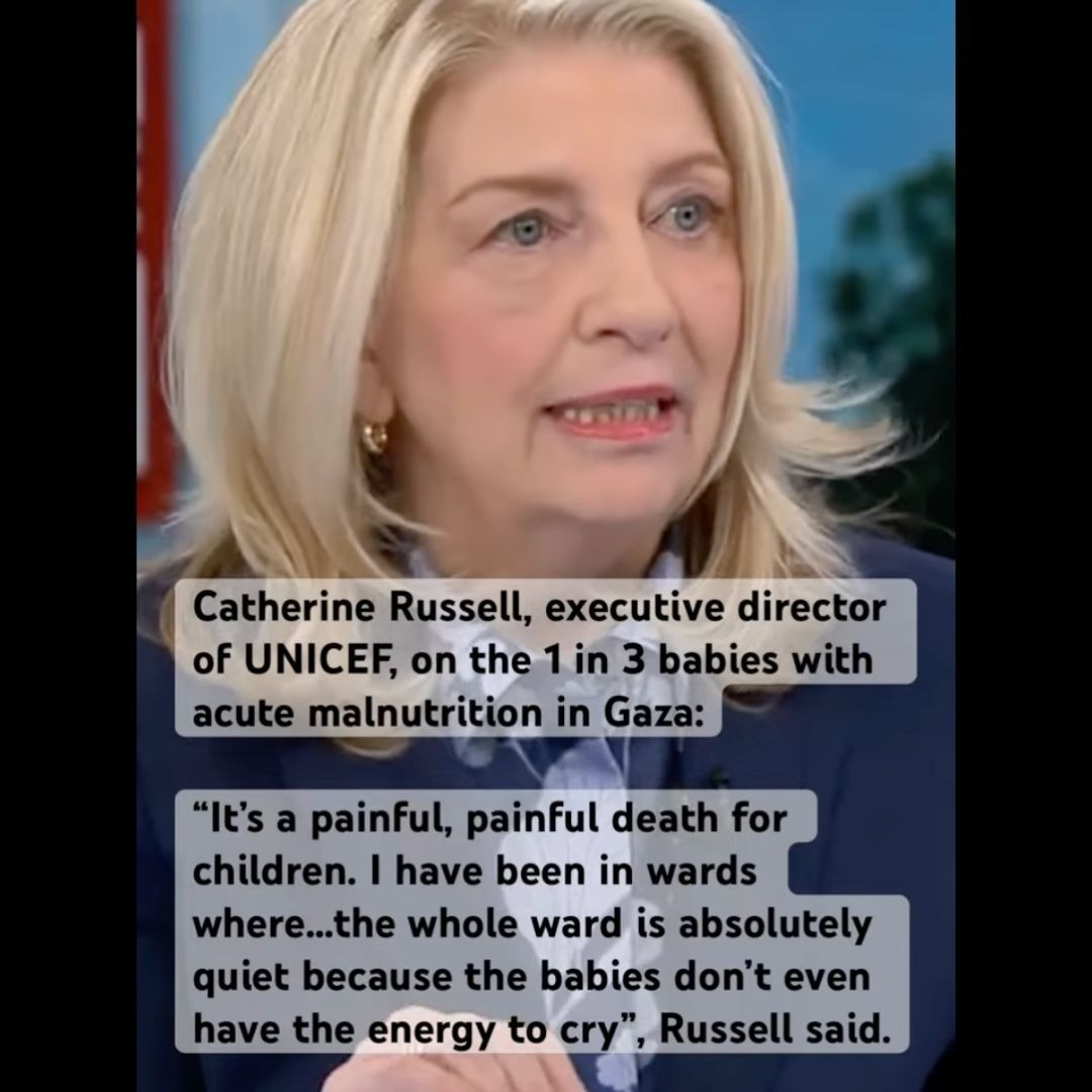 UNICEF on the 1 in 3 babies with acute malnutrition in Gaza: “It’s a painful, painful death.”