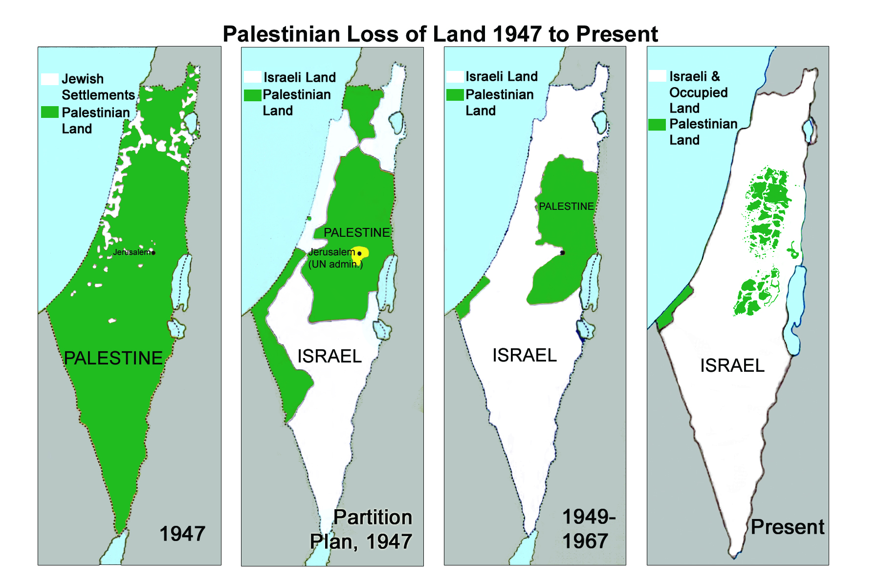 Palestine Map card