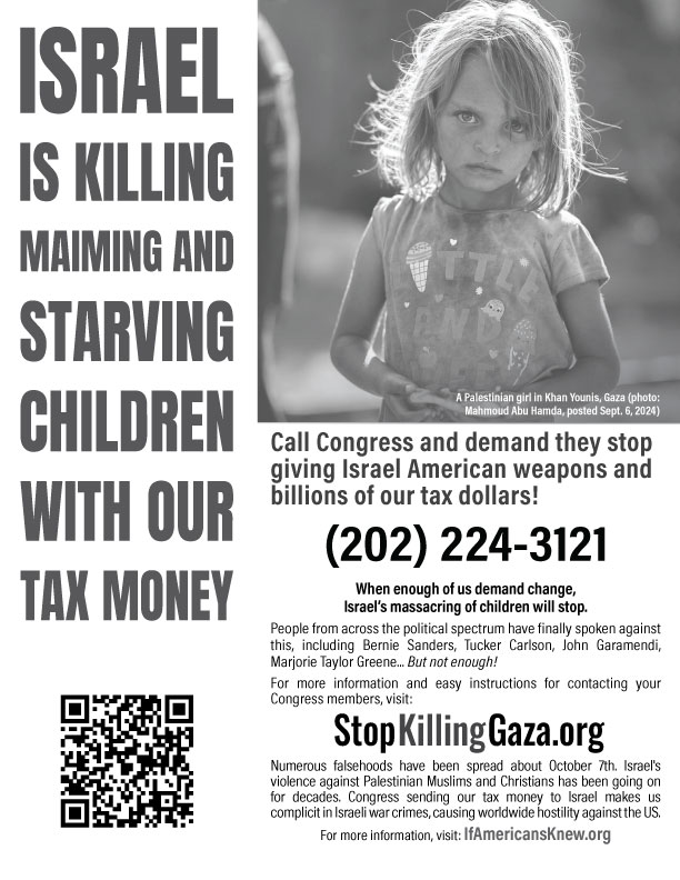 Gaza Action Flyer Preview