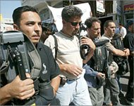 Photo of Palestinian journalists.